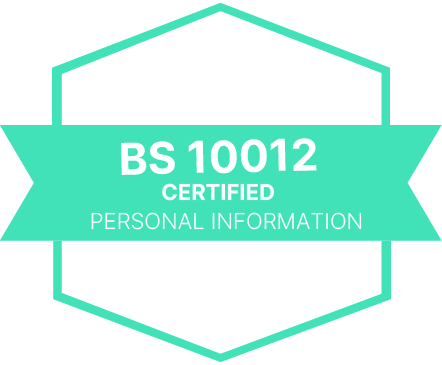 BS 10012 Certified Personal Information